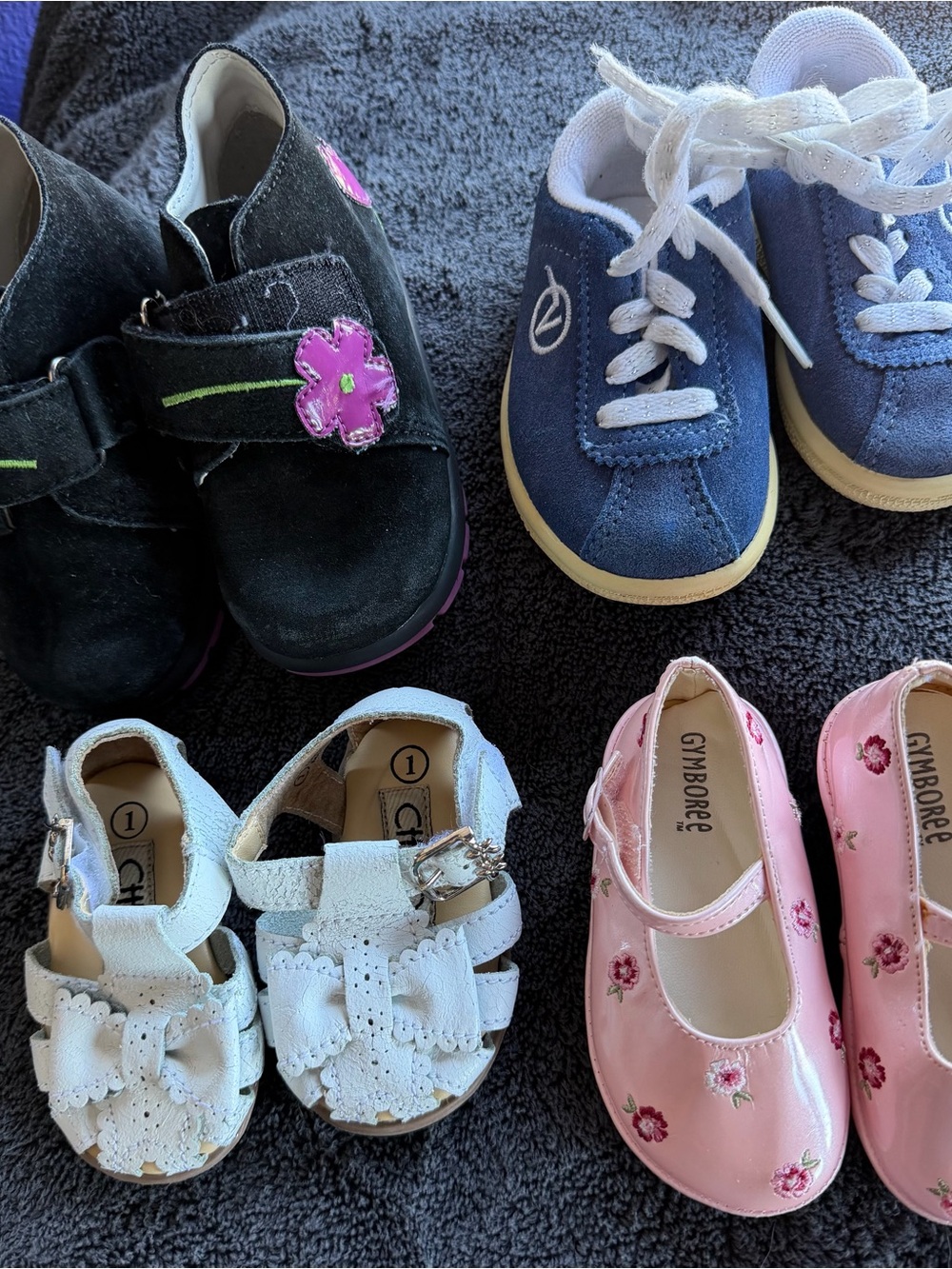 Four pairs of shoes- sizes 1-5- sold together